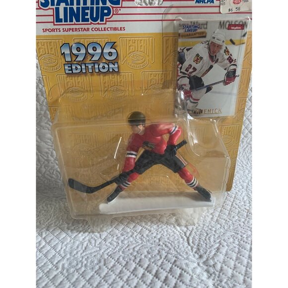 Starting Lineup 1996 NHL Hockey Jeremy Roenick Chicago Blackhawks Action Figure - Picture 8 of 9